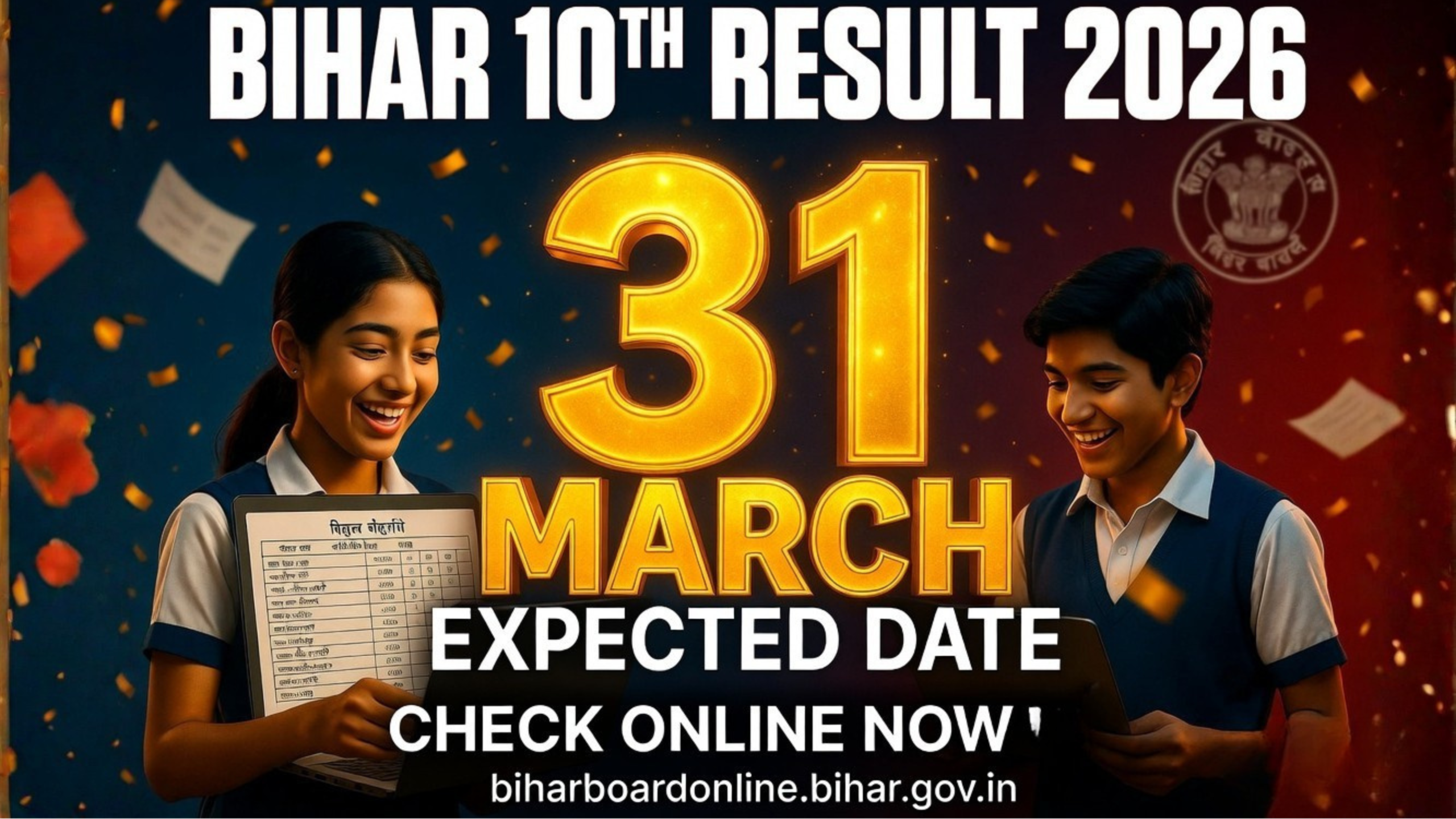 Read more about the article Bihar 10th Result 2026: Expected on 31 March – Check Online via Roll Number