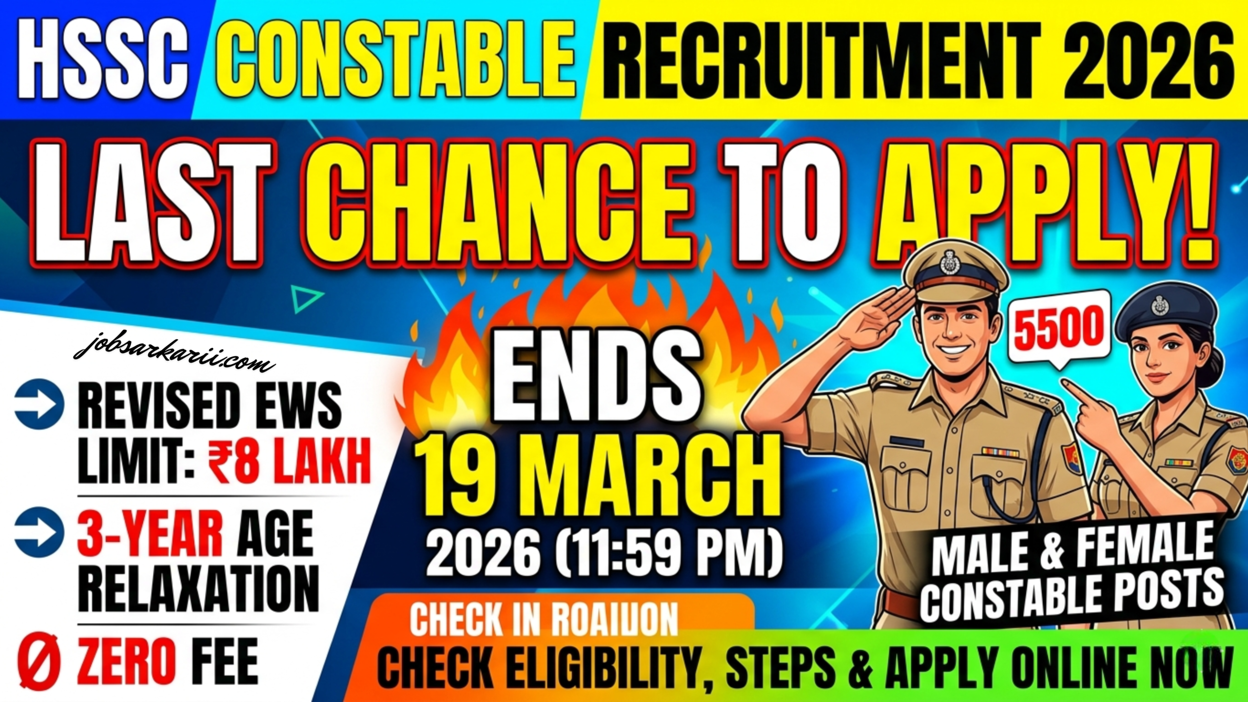 Read more about the article HSSC Constable Recruitment 2026: Last Chance to Apply or Edit Forms