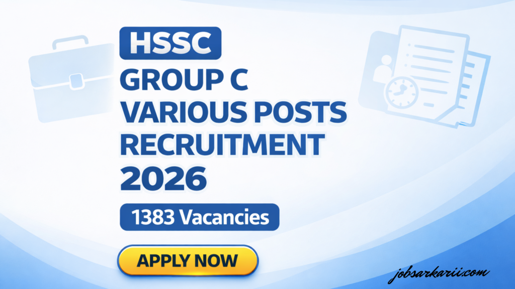 HSSC Group C Various Posts