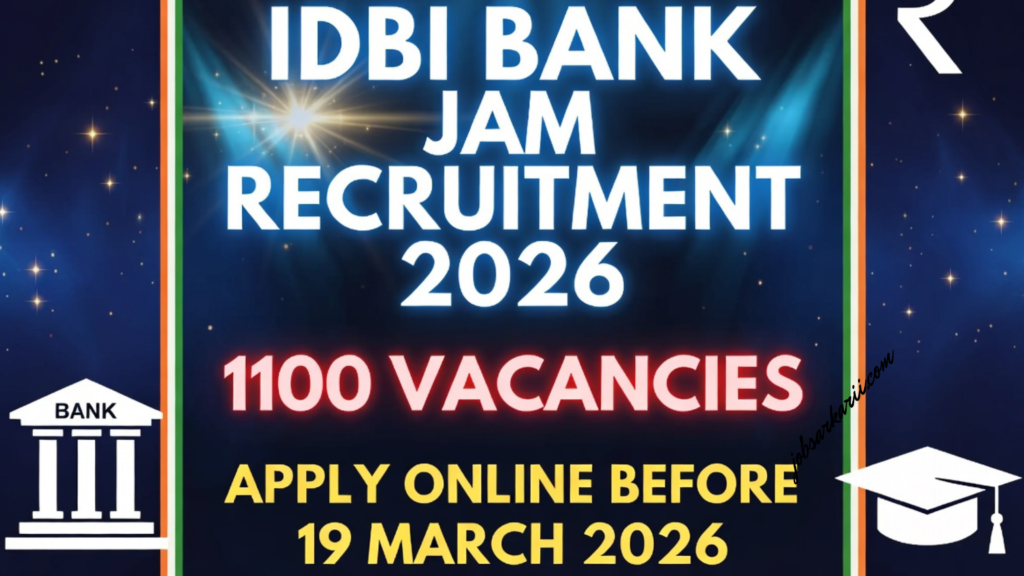 IDBI Bank JAM Recruitment