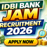 IDBI Bank JAM Recruitment 2026: 1100 Junior Assistant Manager Grade O Vacancies – Apply Online Before 19 March 2026