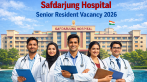 Read more about the article Safdarjung Hospital Senior Resident Vacancy 2026: 84 Posts Ke Liye Walk-in Interview March Mein – VMMC Delhi Bharti!