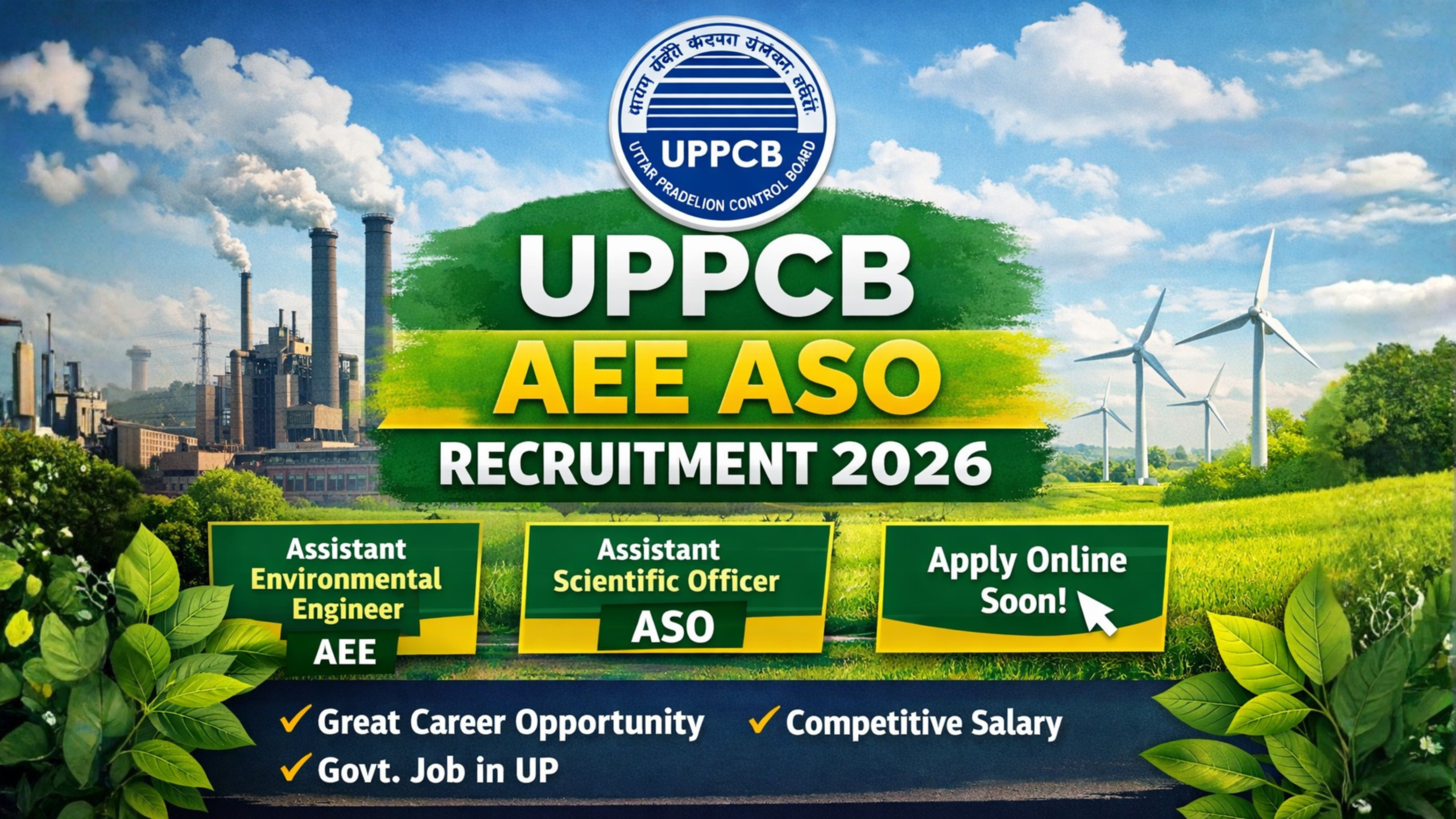 Read more about the article UPPCB AEE ASO Recruitment 2026: 40 Posts, Online Application Starts 28 Feb – Last Date 28 March 🔥